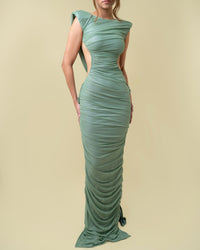 VELARÍA MAXI DRESS - OLIVA