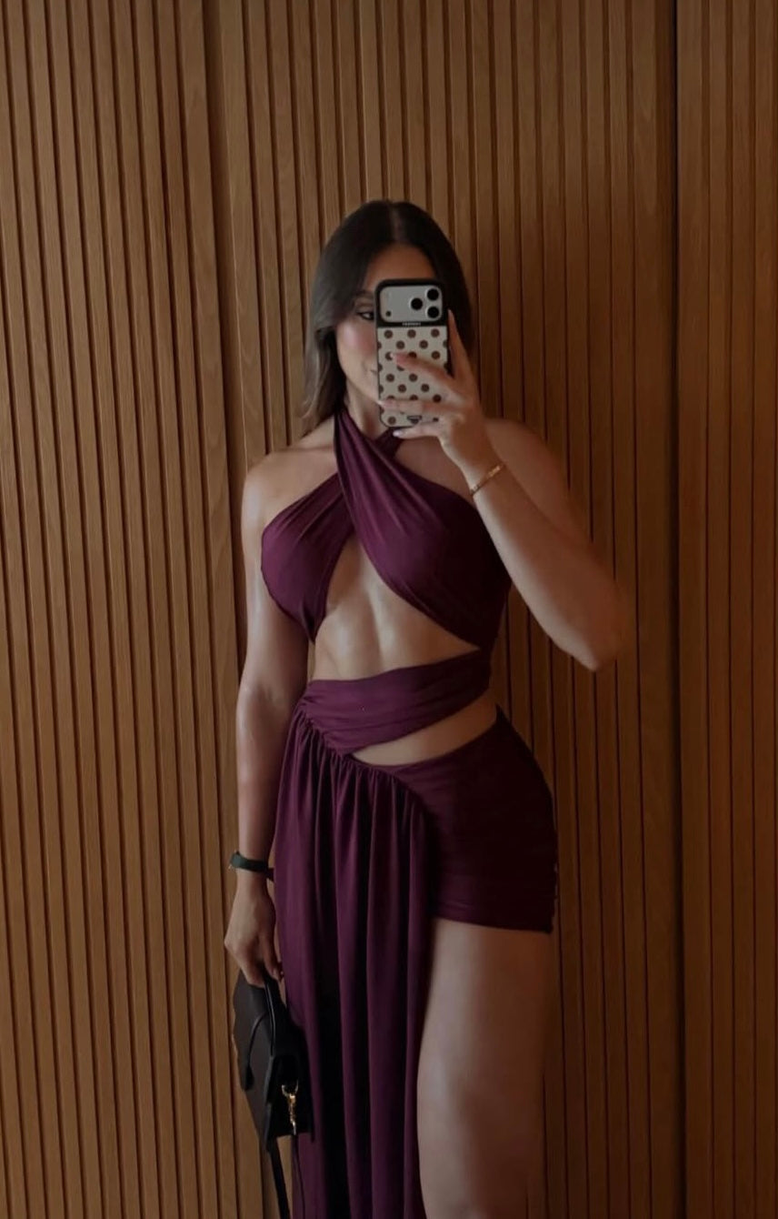 VELYA DRESS - VINO