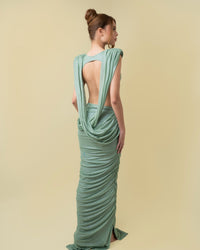 VELARÍA MAXI DRESS - OLIVA