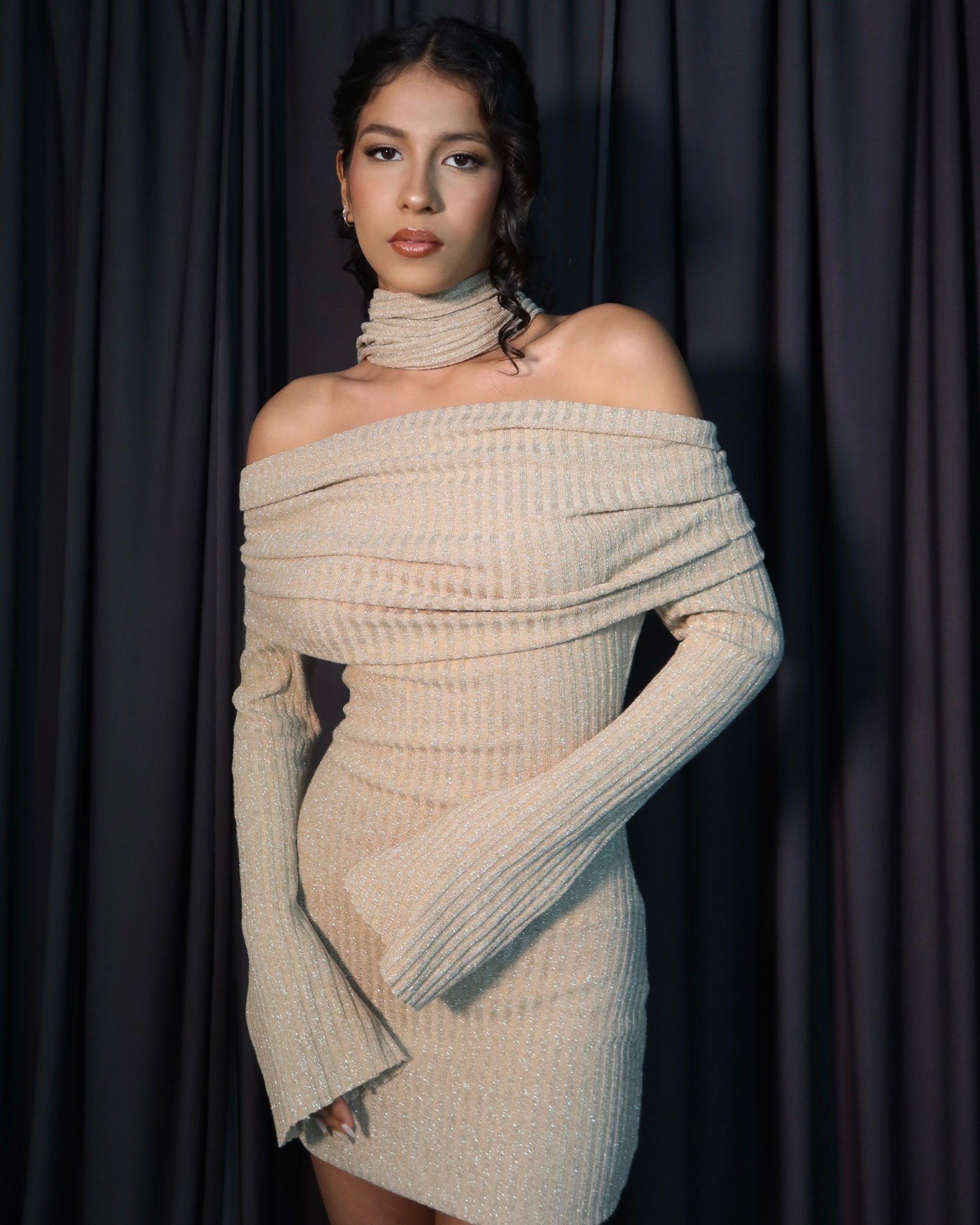 HANNAH DRESS - BEIGE