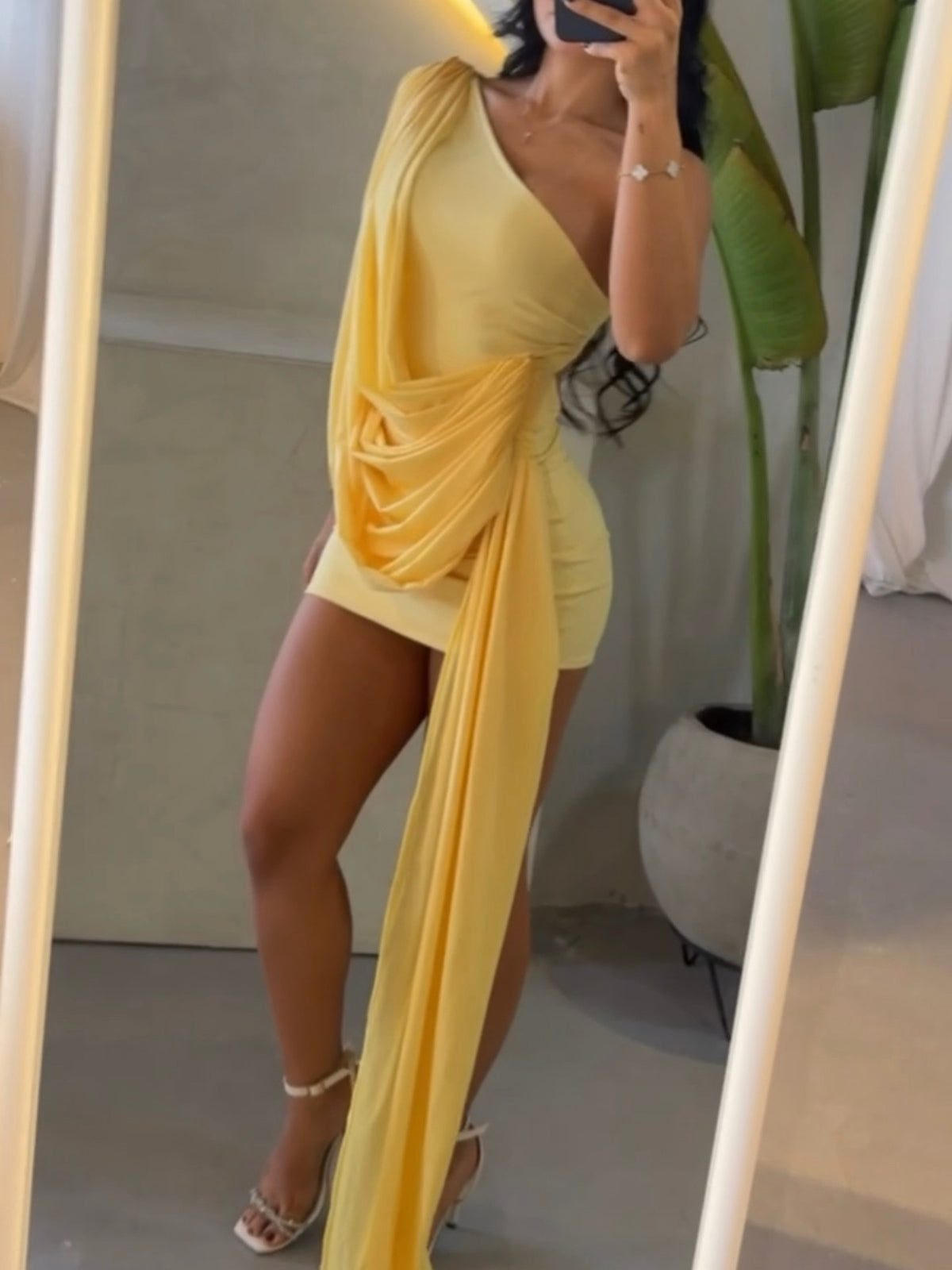 AVELINE DRESS - AMARILLO