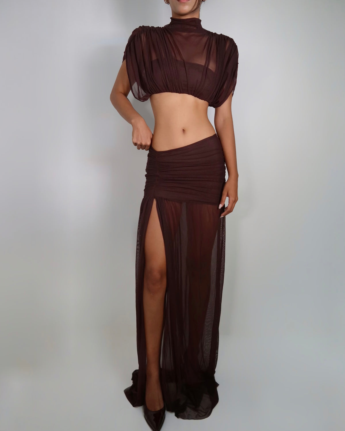 ANASTACIA SET - DARK BROWN