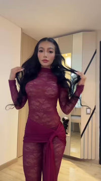 MALKA SET - BURGUNDY